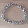 PULSERA DE ACERO GRUMET TEJIDA 8 MM. LARGO 22 CM
