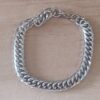 PULSERA DE ACERO GRUMET TEJIDA TUPIDA 9 MM. LARGO 22 CM