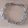 PULSERA DE ACERO FORCET PULIDA 7MM. LARGO 22 CM