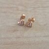 ARO DE ACERO ROSÉ CORAZON CON STRASS