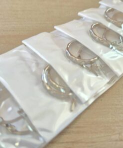 BLISTER DE ARGOLLAS ACERO TRABAJADAS X 12 PARES. DIÁMETROS 12/18/23 MM (4 PARES DE CADA MEDIDA)