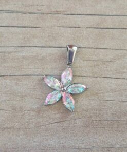 DIJE DE ACERO FLOR STRASS TORNASOL . MEDIDA 18 MM