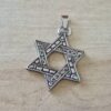 DIJE DE ACERO ESTRELLA DE DAVID CON DETALLE CELTA. TAMAÑO 40 MM