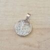 DIJE DE ACERO MEDALLA DE SAN MIGUEL ARCANGEL. TAMAÑO 20 MM