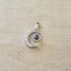 DIJE DE ACERO LUNA CON STRASS, "TE AMO" EN 100 IDIOMAS DIFERENTES. MEDIDA 15 X 17 MM