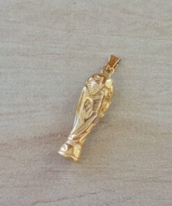 DIJE DE ACERO DORADO COPA DEL MUNDO 10 X 30 MM