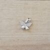 DIJE DE ACERO MARIPOSA CON STRASS COLOR BLANCO. TAMAÑO 10 X 15 MM