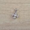 DIJE DE ACERO CRUZ GIRATORIA CON STRASS . MEDIDA 14 MM