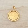 DIJE DE ACERO MEDALLA DE SAN BENITO GIRATORIA. TAMAÑO 28 MM