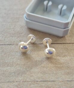 ABRIDOR PLATA MEDIA BOLITA 4 MM