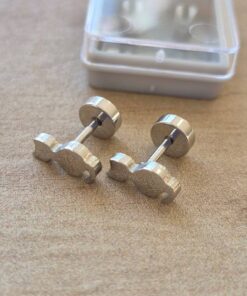 ARO ACERO PIERCING HELIX GATITOS