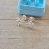 ABRIDOR PLATA FLOR CON STRASS BLANCO