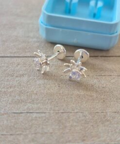 ABRIDOR PLATA FLOR CON STRASS BLANCO