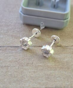 ABRIDOR PLATA HUELLA CON STRASS BLANCO