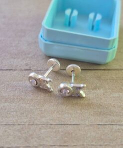 ABRIDOR PLATA OK CON STRASS BLANCO