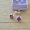 ABRIDOR PLATA CUBIK REDONDO ENGARZADO LILA 7 MM