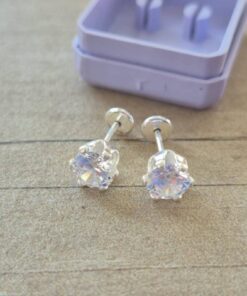 ABRIDOR PLATA CUBIK REDONDO ENGARZADO BLACO 7 MM