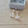 ABRIDOR PLATA  STRASS CUADRADO