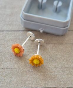 ABRIDOR PLATA FLOR DE ACRILICO COLOR NARANJA