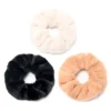 Scuncie liso piel x12 unidades