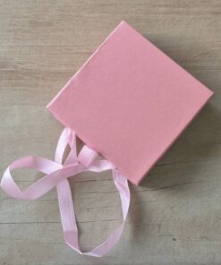 ESTUCHE PARA CONJUNTO COLOR ROSA, TAMAÑO 9 x 9 CM. 12 UNIDADES
