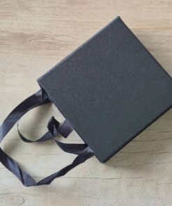 ESTUCHE PARA CONJUNTO COLOR NEGRO, TAMAÑO 9 x 9 CM. 12 UNIDADES