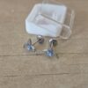 ABRIDOR DE ACERO COLIBRI CON STRASS CELESTE