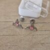 ABRIDOR DE ACERO COLIBRI CON STRASS ROSA