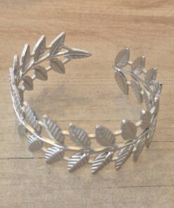 PULSERA DE ACERO ESCLAVA ABIERTA TRABAJADA