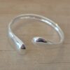 PULSERA DE ACERO BLANCO ESCLAVA ABIERTA