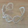 PULSERA DE ACERO BLANCO ESCLAVA ABIERTA