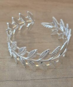 PULSERA DE ACERO BLANCO ESCLAVA ABIERTA