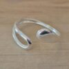 PULSERA DE ACERO BLANCO ESCLAVA ABIERTA