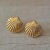 ARO DE ACERO DORADO OSTRA CON FRU FRU. TAMAÑO 23 MM