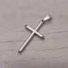 DIJE DE ACERO CRUZ PALITO 26 X 43 MM