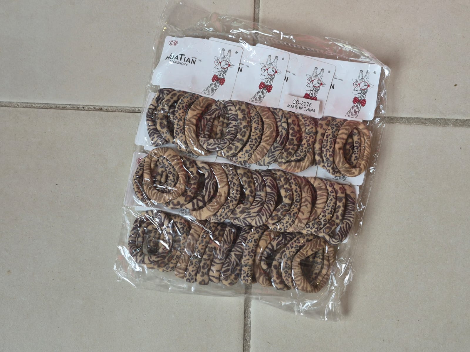 DOCENA DE BLISTER COLITAS 4.5 X 4 UNIDADES ESTAMPADA ANIMAL PRINT