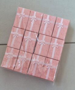 ESTUCHE PARA CONJUNTOS ROSA X 24 UNIDADES. MEDIDAS 5 X 8 CM