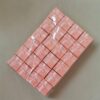 ESTUCHE PARA ANILLOS ROSA X 48 UNIDADES. MEDIDAS 4 X 4 CM